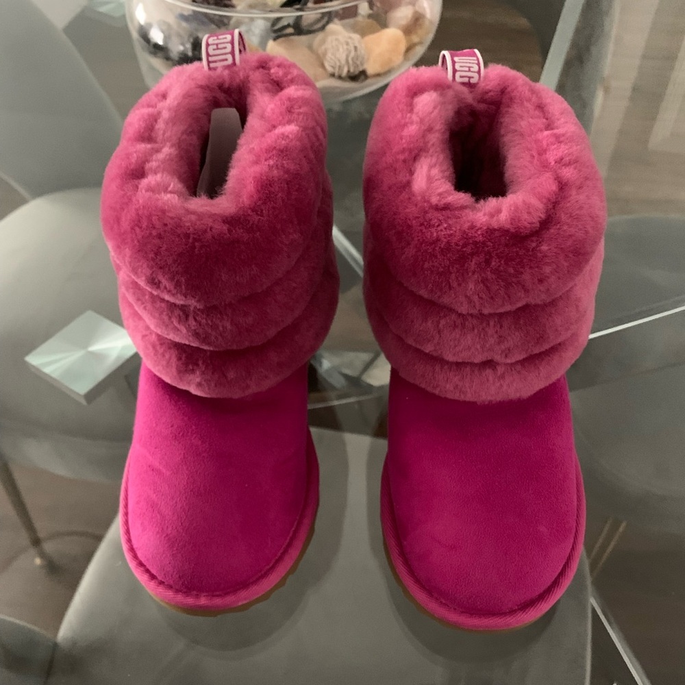 Girls Ugg Mini Fluff Boots